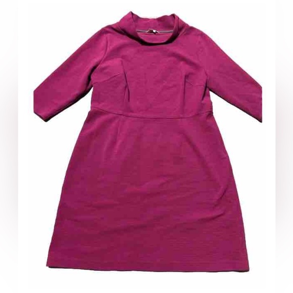 Boden Magenta Retro Style Dress Size US 18L - Picture 4 of 6